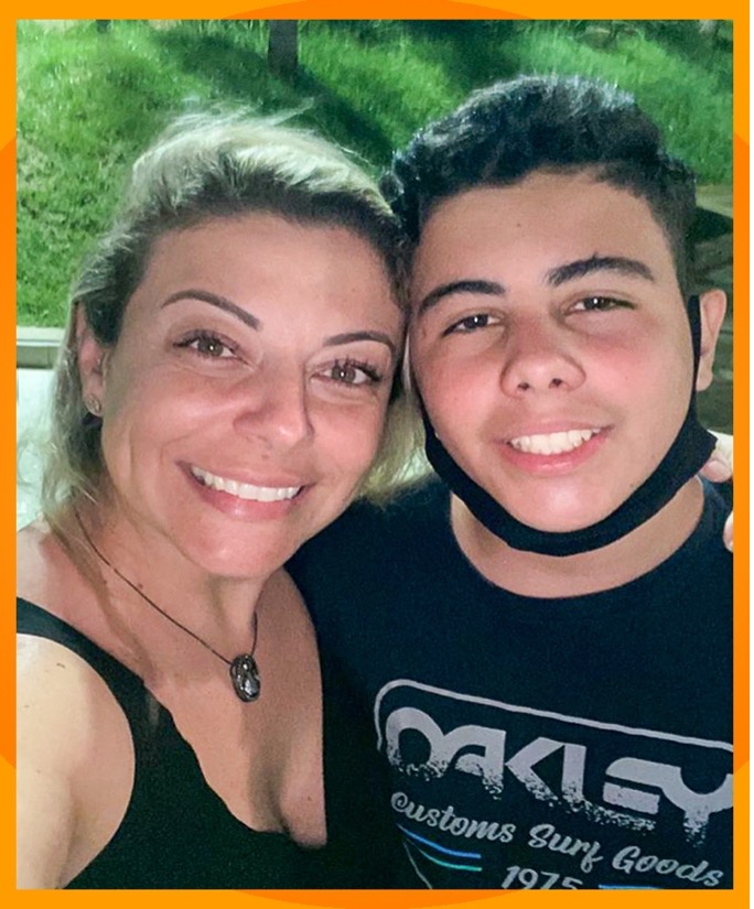 Andrea Rizzato Luongo- Gerente de Expansão Portal Solar e seu filho Joaquim, 14 anos
